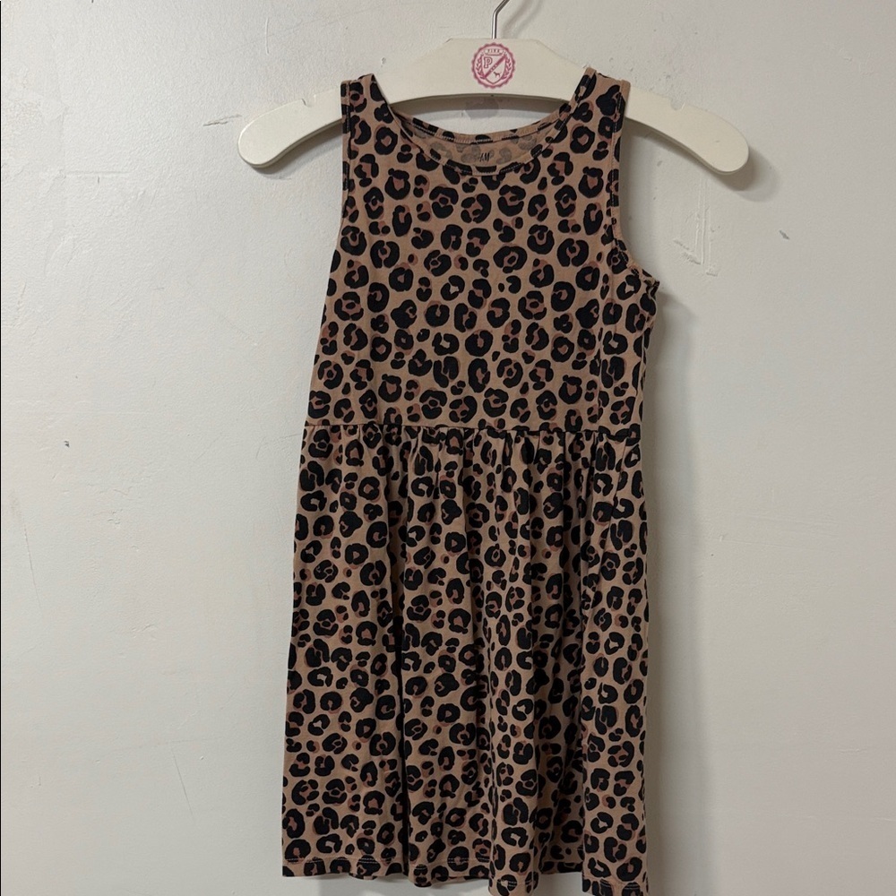 H&M Kids Dress - Black and Brown Leopard Print